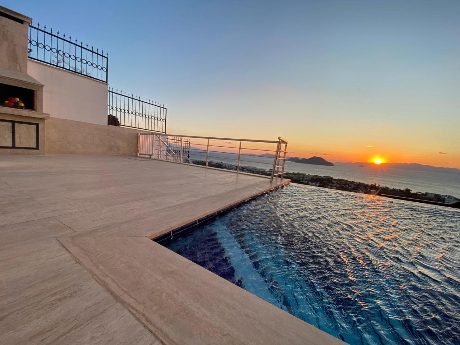 Bodrum Eason Villa & House 350M2 Full Sea View With Private Infinity Pool Exterior photo