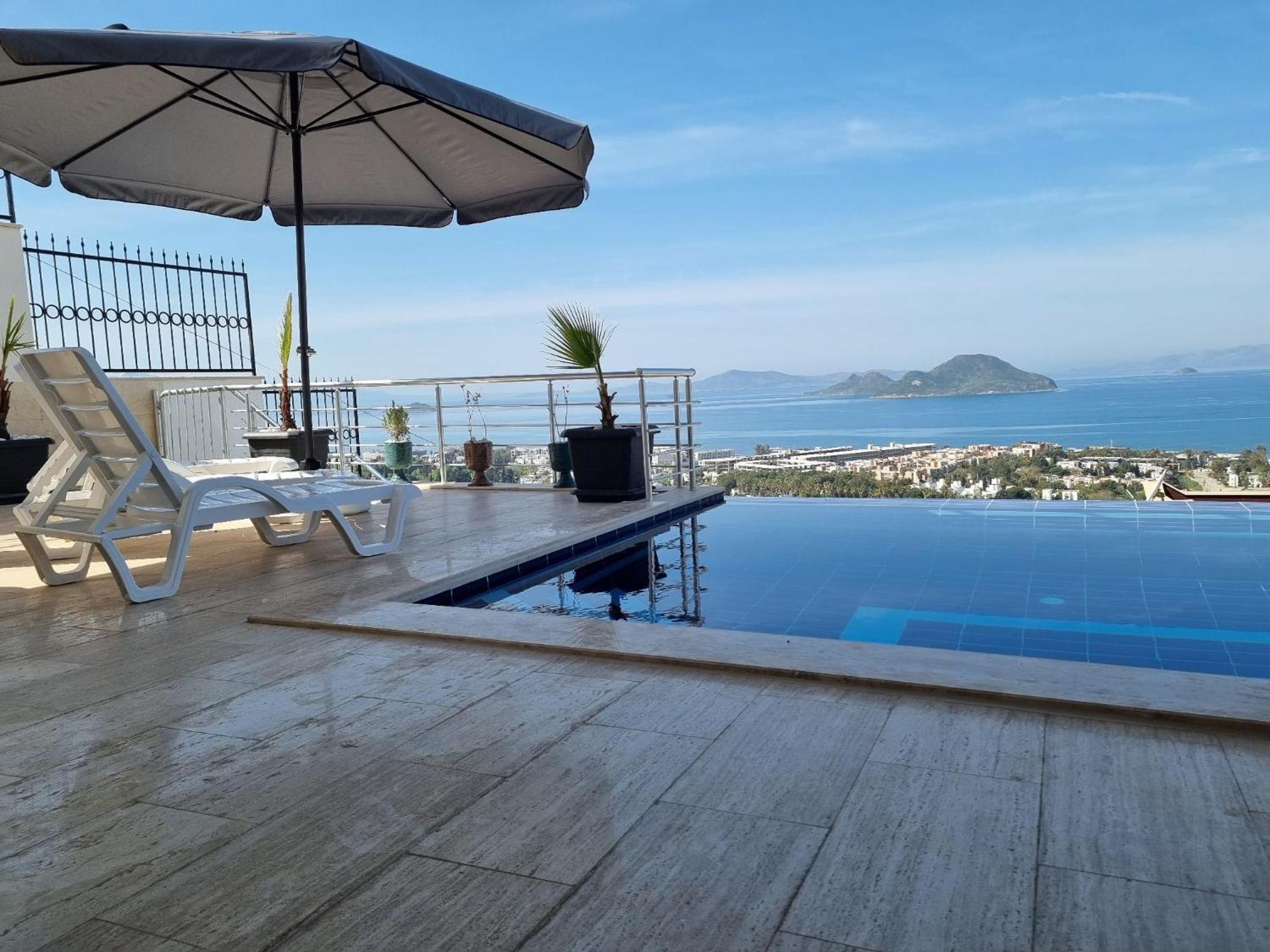 Bodrum Eason Villa & House 350M2 Full Sea View With Private Infinity Pool Exterior photo